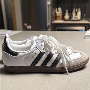 Adidas Samba White and Black Sneakers